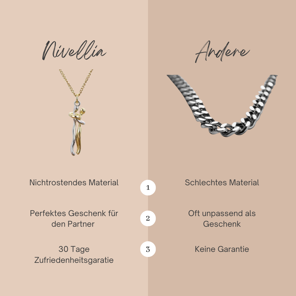 Umarmung der Liebe Halskette